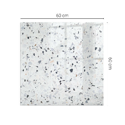 Plaque de sol rectangulaire en verre Motif pierre avec de petits accents