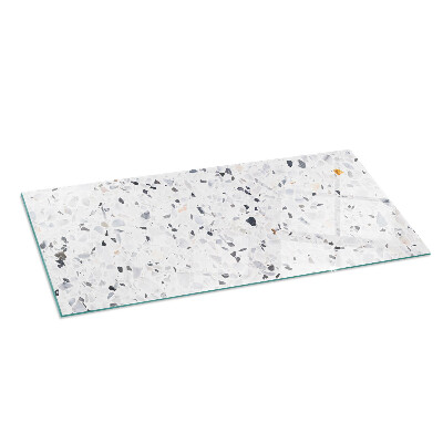 Plaque de sol rectangulaire en verre Motif pierre avec de petits accents