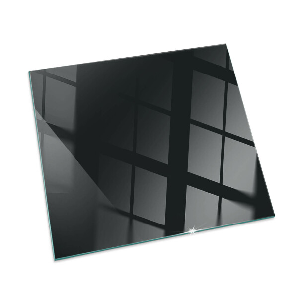 Plaque de sol rectangulaire en verre Couleur noire