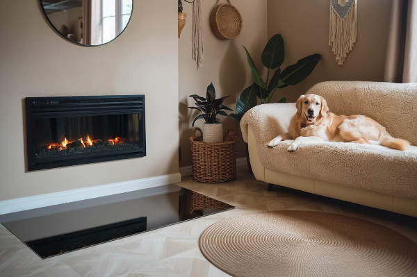 Plaque de sol rectangulaire en verre Couleur noire