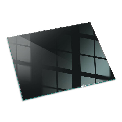 Plaque de sol rectangulaire en verre Couleur noire