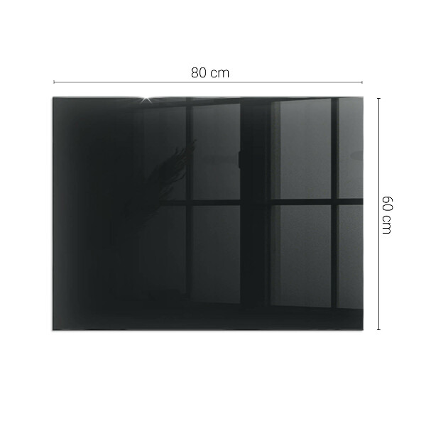 Plaque de sol rectangulaire en verre Couleur noire