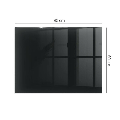 Plaque de sol rectangulaire en verre Couleur noire