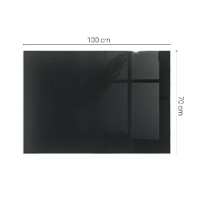 Plaque de sol rectangulaire en verre Couleur noire
