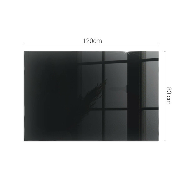 Plaque de sol rectangulaire en verre Couleur noire