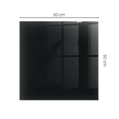 Plaque de sol rectangulaire en verre Couleur noire