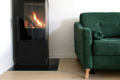 Plaque de sol rectangulaire en verre Couleur noire