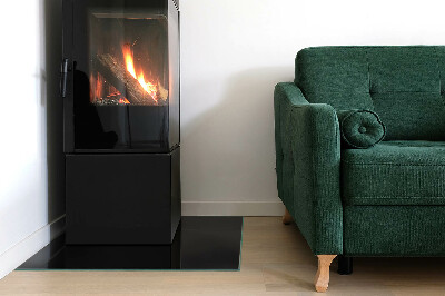 Plaque de sol rectangulaire en verre Couleur noire