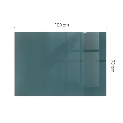 Plaque verre rectangulaire cheminée Couleur de la mer