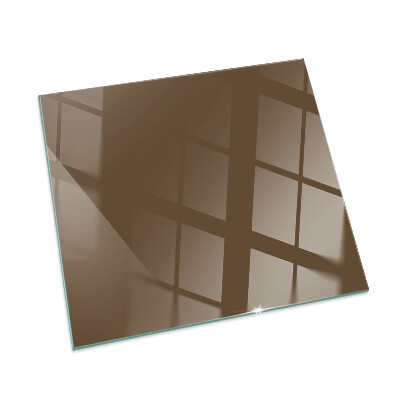 Plaque de sol rectangulaire en verre Couleur marron