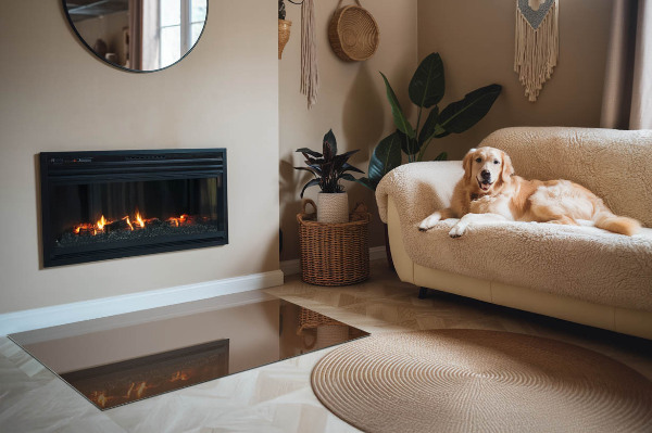 Plaque de sol rectangulaire en verre Couleur marron