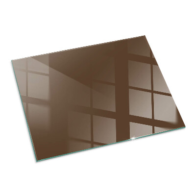 Plaque de sol rectangulaire en verre Couleur marron