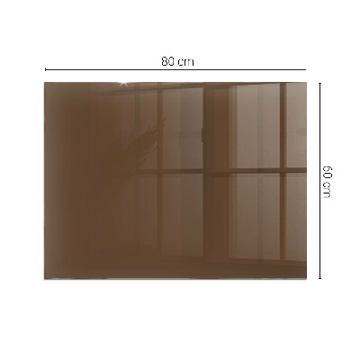 Plaque de sol rectangulaire en verre Couleur marron