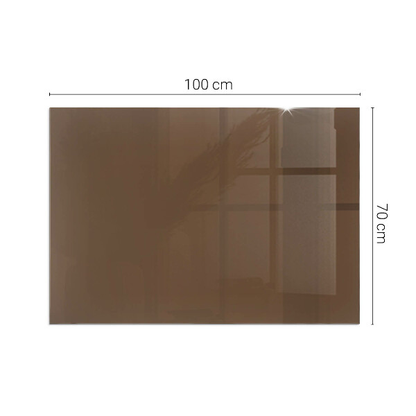 Plaque de sol rectangulaire en verre Couleur marron