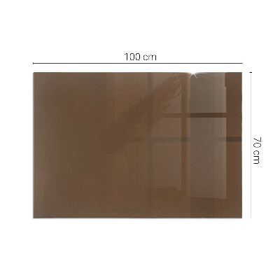 Plaque de sol rectangulaire en verre Couleur marron