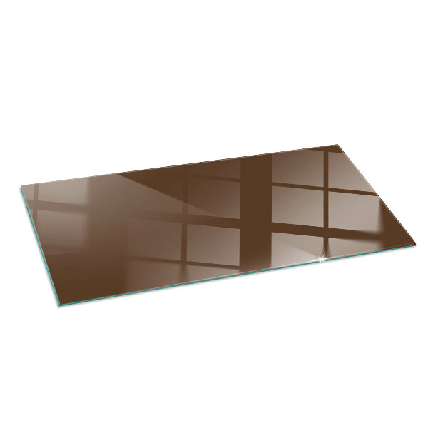 Plaque de sol rectangulaire en verre Couleur marron
