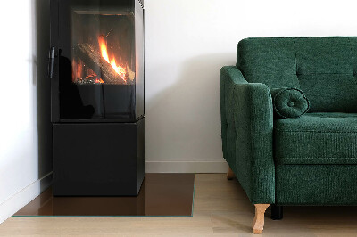 Plaque de sol rectangulaire en verre Couleur marron