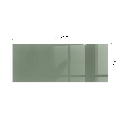 Plaque rectangulaire en verre pour poêle couleur olive