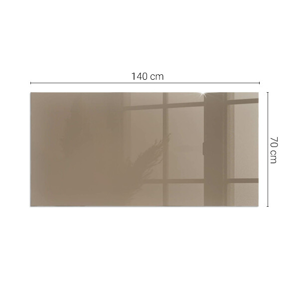 Plaque verre rectangulaire cheminée Couleur marron