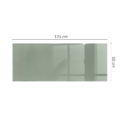 Plaque rectangulaire en verre pour poêle couleur gris-vert