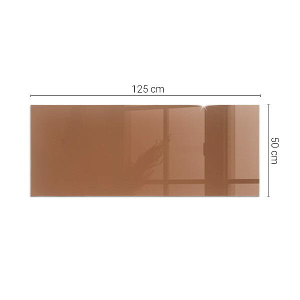 Plaque de sol rectangulaire en verre Couleur marron