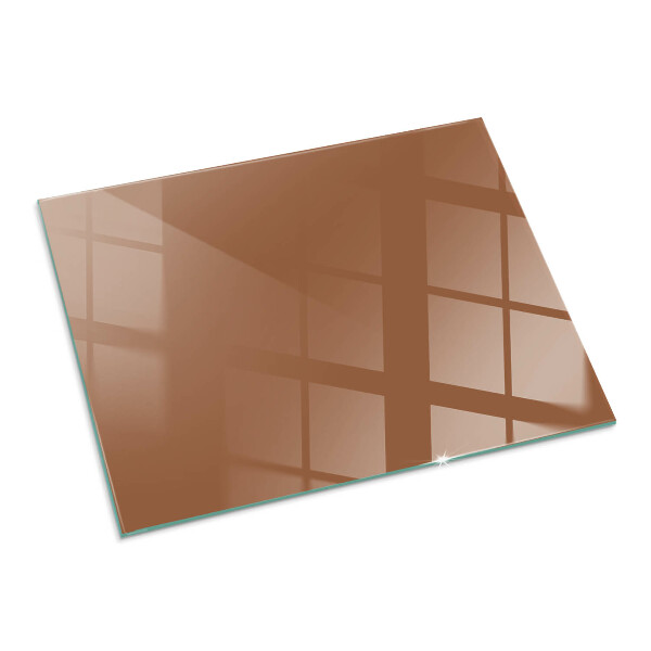 Plaque de sol rectangulaire en verre Couleur marron