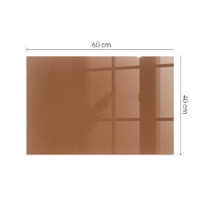 Plaque de sol rectangulaire en verre Couleur marron