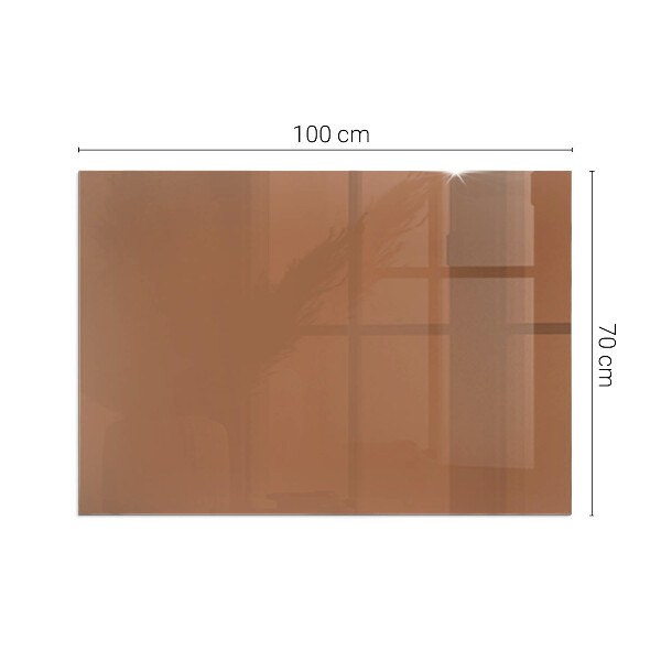 Plaque de sol rectangulaire en verre Couleur marron