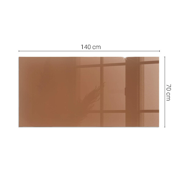 Plaque de sol rectangulaire en verre Couleur marron