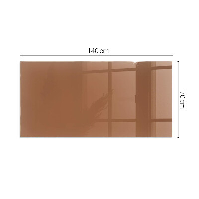 Plaque de sol rectangulaire en verre Couleur marron