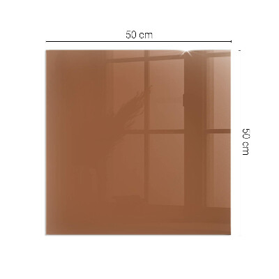 Plaque de sol rectangulaire en verre Couleur marron