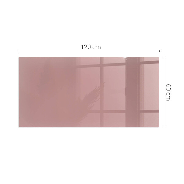 Plaque de sol rectangulaire en verre Couleur rose