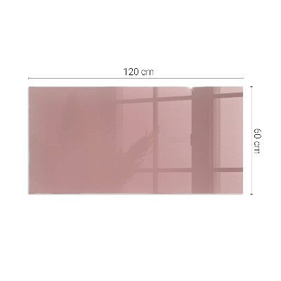 Plaque de sol rectangulaire en verre Couleur rose