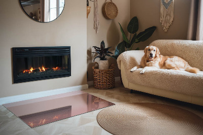 Plaque de sol rectangulaire en verre Couleur rose