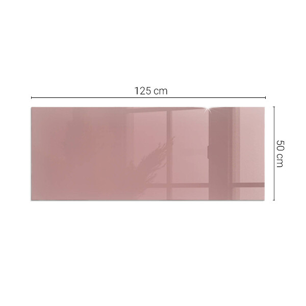 Plaque de sol rectangulaire en verre Couleur rose