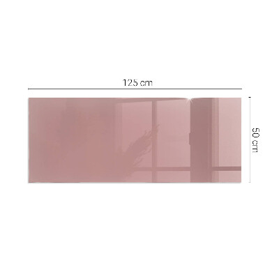 Plaque de sol rectangulaire en verre Couleur rose