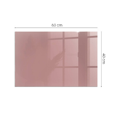 Plaque de sol rectangulaire en verre Couleur rose