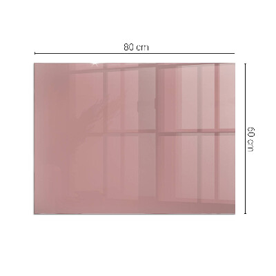 Plaque de sol rectangulaire en verre Couleur rose