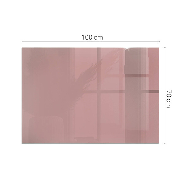 Plaque de sol rectangulaire en verre Couleur rose