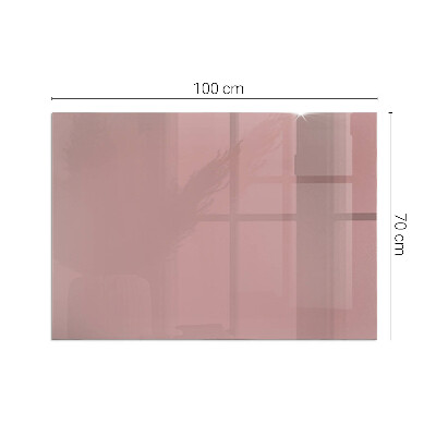 Plaque de sol rectangulaire en verre Couleur rose