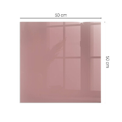 Plaque de sol rectangulaire en verre Couleur rose