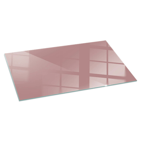 Plaque de sol rectangulaire en verre Couleur rose