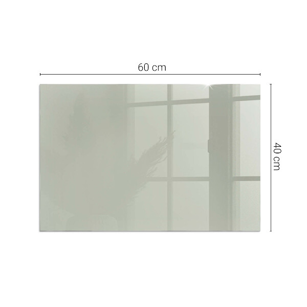 Plaque verre rectangulaire cheminée Couleur gris-vert