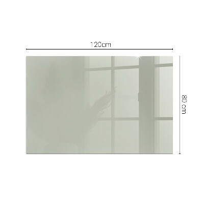 Plaque verre rectangulaire cheminée Couleur gris-vert