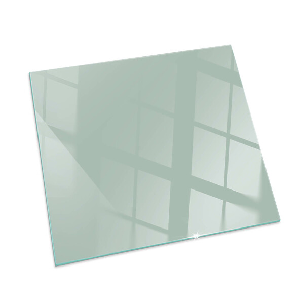 Plaque rectangulaire en verre pour poêle Couleur vert clair