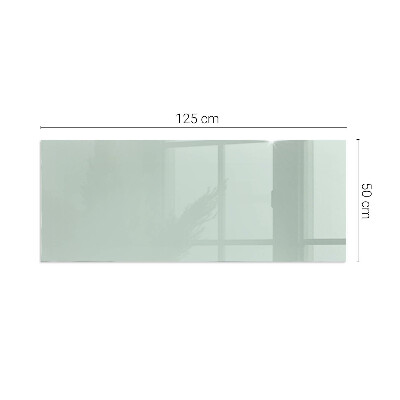 Plaque rectangulaire en verre pour poêle Couleur vert clair