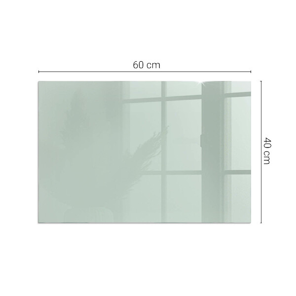Plaque rectangulaire en verre pour poêle Couleur vert clair