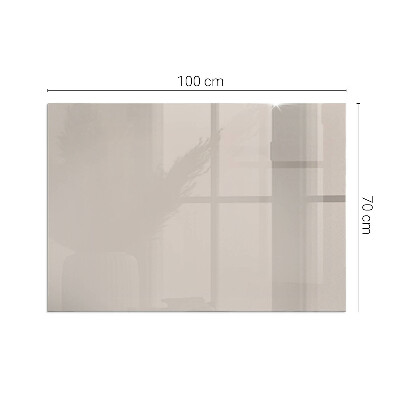 Plaque rectangulaire en verre pour poêle Couleur marron clair