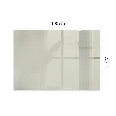 Plaque de sol rectangulaire en verre Couleur crème claire