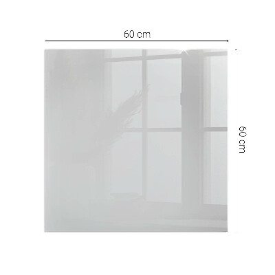 Plaque verre rectangulaire cheminée Couleur grise